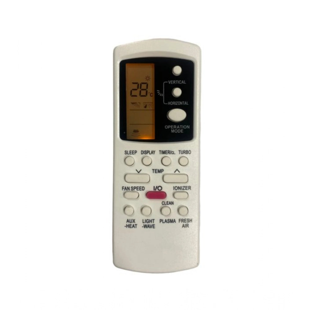 White ergonomic AC Remote No. 88 for Kelvinator air conditioners, long-range operation from sofa or bed