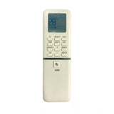White ergonomic AC Remote No. 261 replacement for BPL, facilitates long-distance device control from sofa or bed