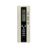White ergonomic AC remote replacement for Kelvinator (AC Remote No. 119), long-range operation from sofa or bed