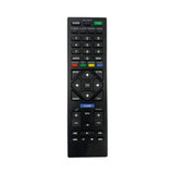 Black ergonomic smart TV remote (No. 1066) for F-D LCD/LED devices, long-range replacement with comfortable grip for easy operation from sofa, divan, or bed