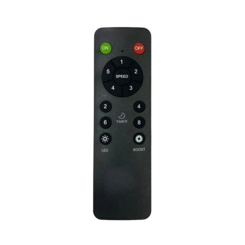 White ergonomic fan remote control replacement for Orient BLDC fans, long-range operation from sofa or bed