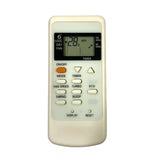White ergonomic AC remote control 135A - replacement for Whirlpool, operates device from sofa or bed with long-distance range