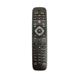 Black ergonomic remote control, DTH No. 1079 for Philips LED with DDB function, long-range device operation from sofa or bed