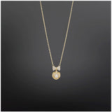 Women's Stainless Steel Heart Shape Golden Delicate Pendent Chain (Gold Plated)