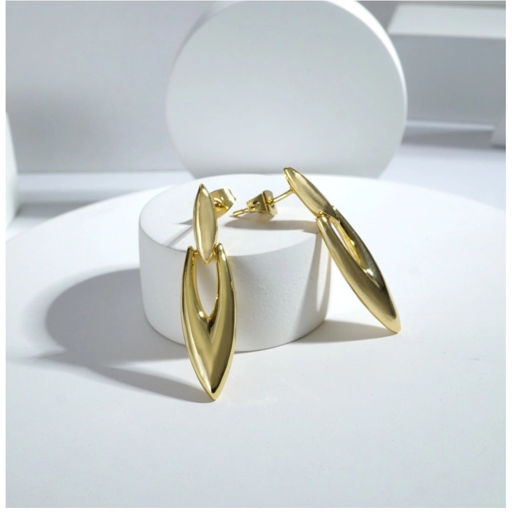 Stainless Steel Unisex Gold Freesize Loose Bracelet (Gold Plated)