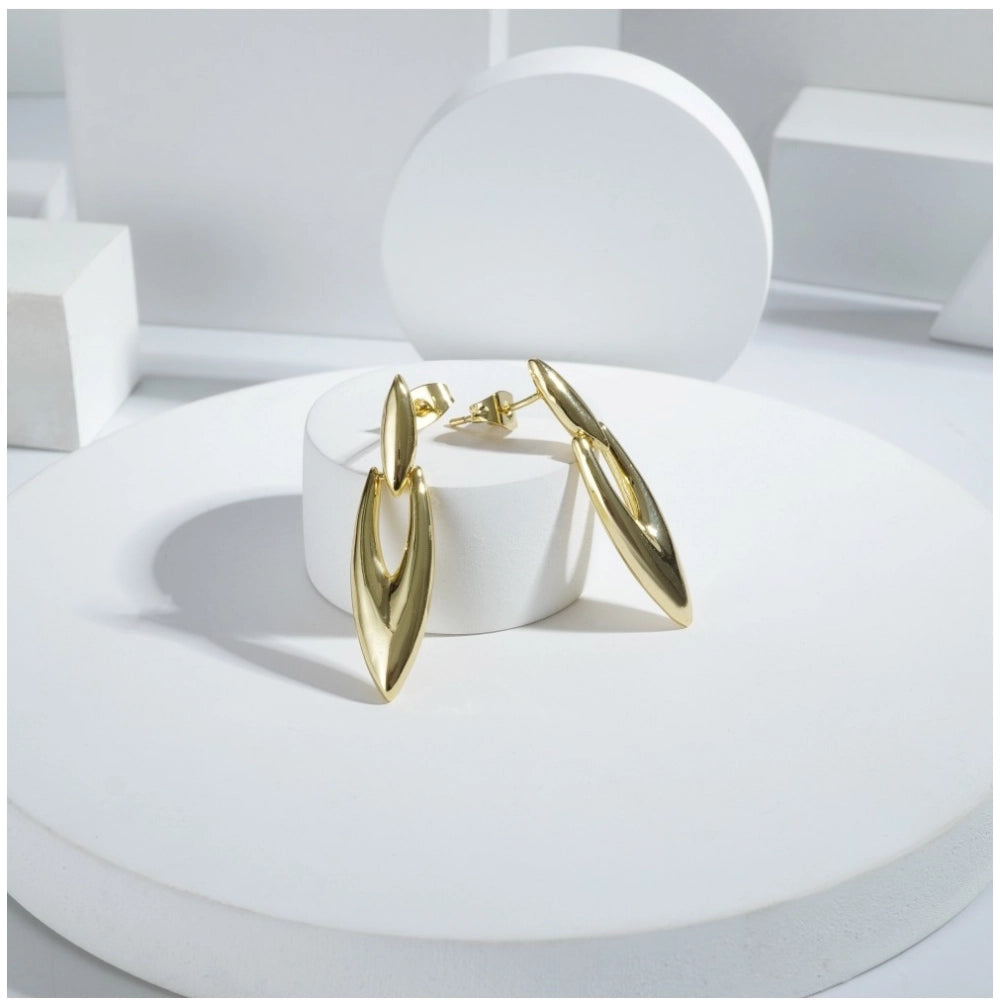 Stainless Steel Unisex Gold Freesize Loose Bracelet (Gold Plated)