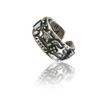 Stainless steel, silver-plated office ring for versatile wear