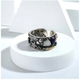 Silver-plated stainless steel freesize office ring, high-quality imported accessory for professional wear