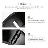 Metal gas saver burner stand (black), efficient space-saving design for gas stove, enhances efficiency and safety