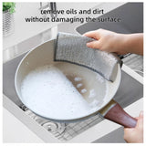 Multi-colored polyester non-scratch dish wash cloths pack of 10 for kitchen, durable and gentle on dishes