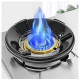 Black metal gas saver burner stand for gas stove, single pack