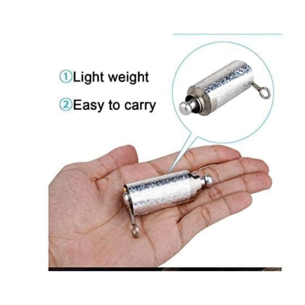Silver metal magic trick cane for illusionists, ideal for stage performances
