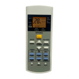 White Panasonic AC Remote No.29 with backlight, long-range, ergonomic design for comfortable control from any room corner