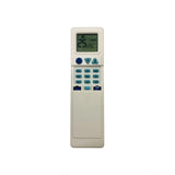 White ergonomic AC remote No.246 (no backlight), long-range for sofa, divan, or bed use