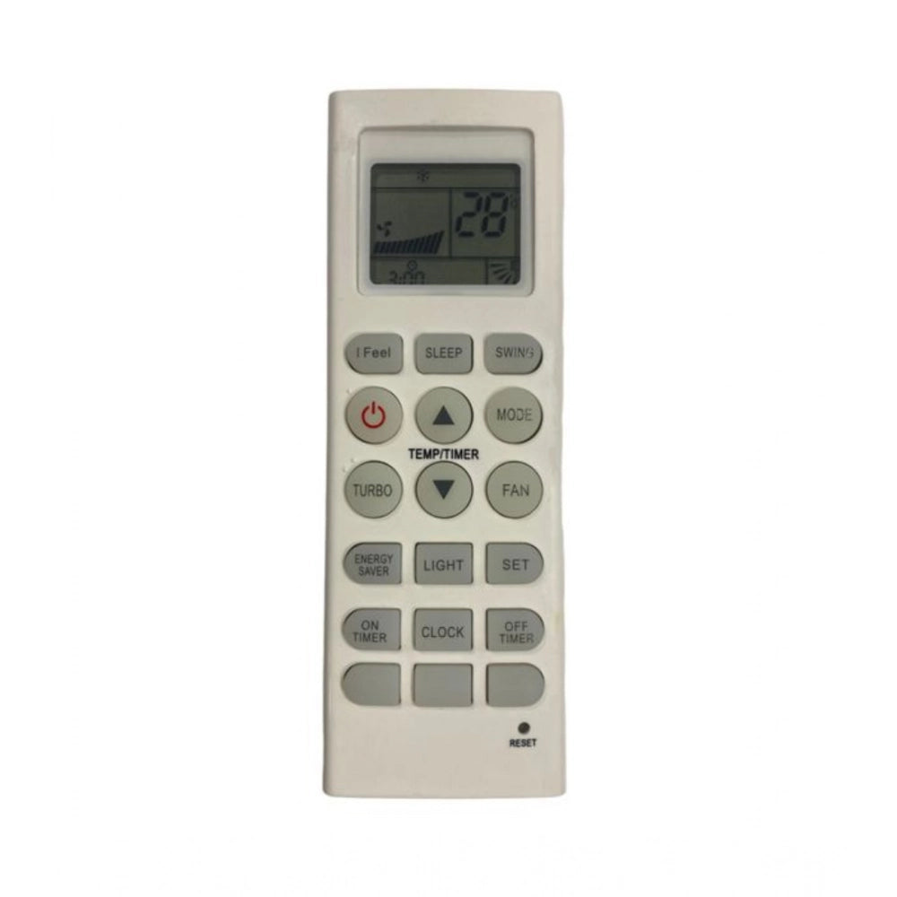 White ergonomic AC Remote No.36F Llyod for long-range device control, no backlight
