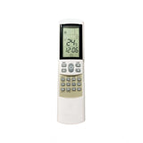 White ergonomic Bluestar AC Remote No.198, long-range device control without backlight