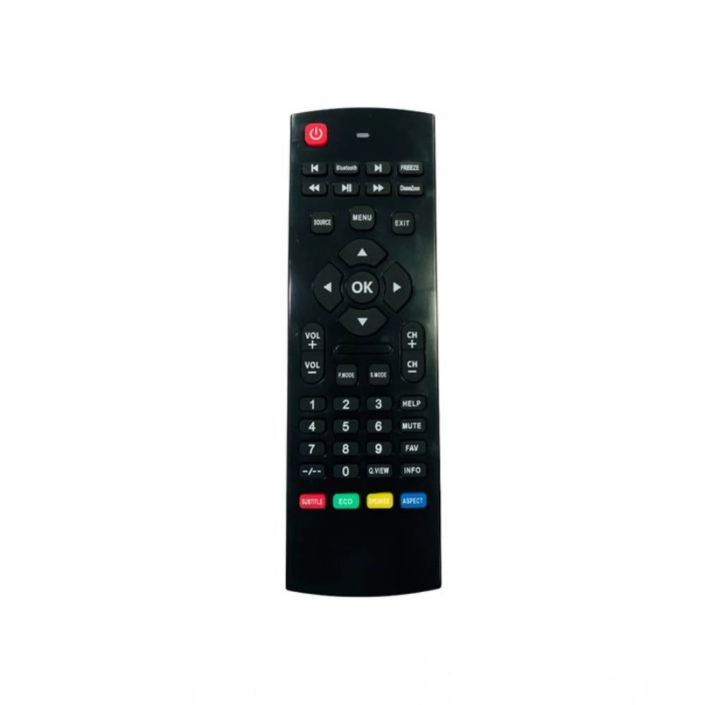 Black AOC LCD LED TV Remote No.1200 for easy control and long-range operation from sofa, divan, or bed. Ergonomic design with lightweight for easy grip