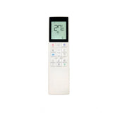 White ergonomic AC Remote No. 272 (with backlight) for Hitachi, long-range device control from comfort