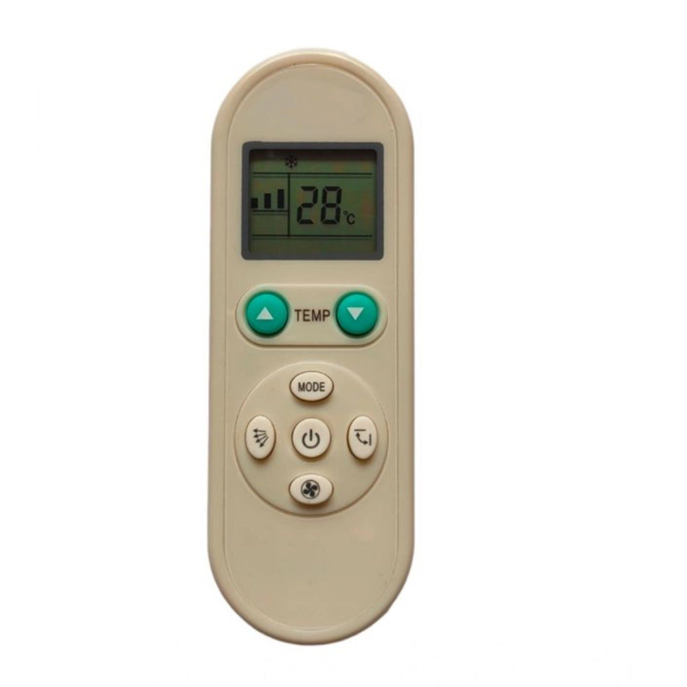 White Bluestar AC Remote No.140 (No Backlight), ergonomic design for long-distance device control from sofa, divan, or bed