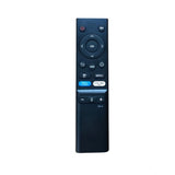 Black ergonomic remote control for Micromax Smart TV LCD LED, facilitates long-distance operation from sofa or bed