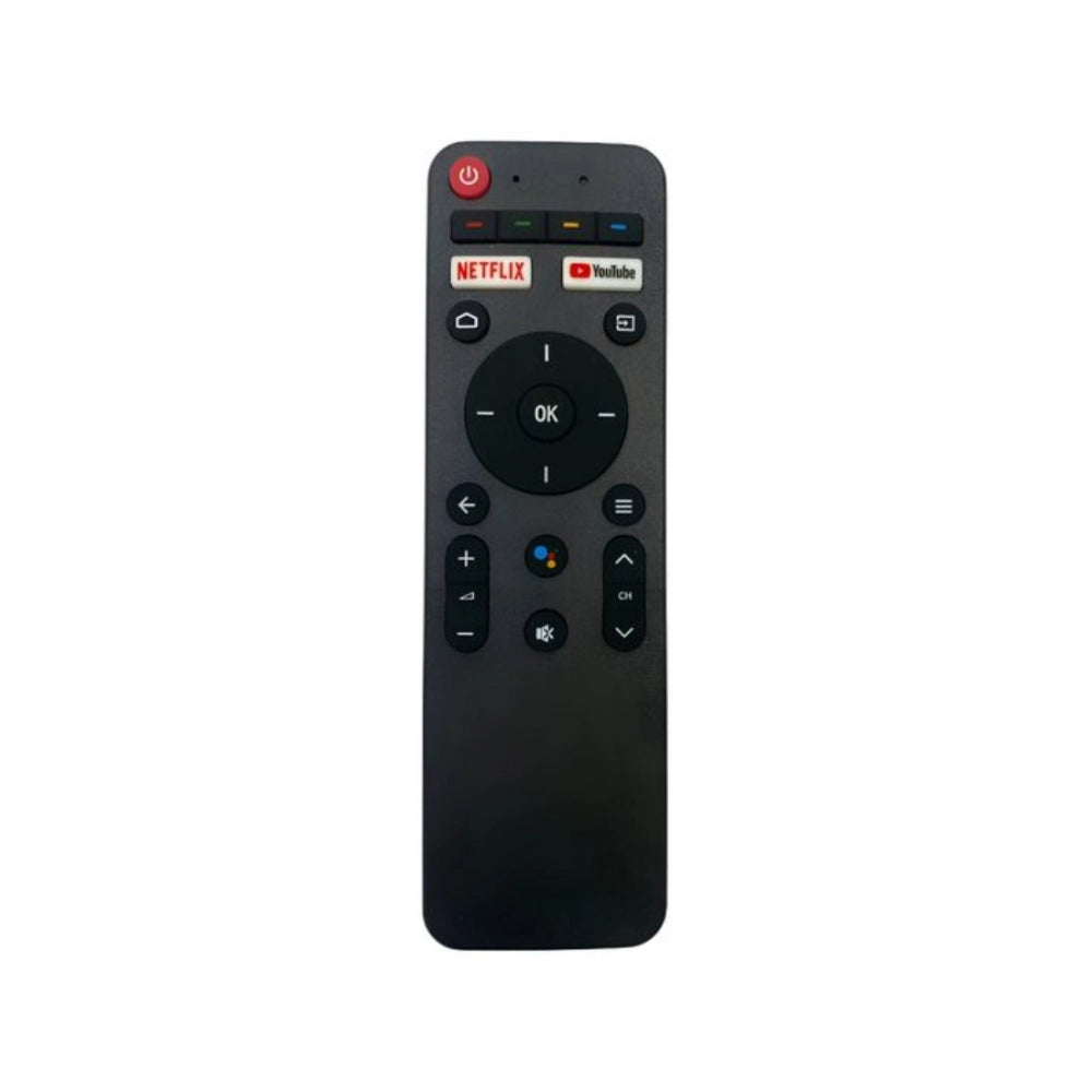 Black Haier Bluetooth Remote (HTR-U29R, HTR-U29A, HTR-U29, HTR-U29S) for smart TV operation with long range and ergonomic design