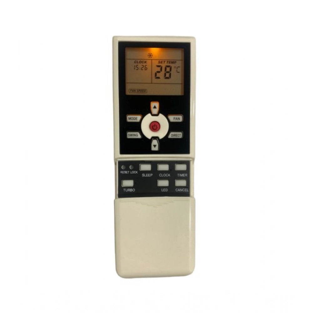 White Bluestar AC Remote No. 55 with Backlight, long-distance ergonomic design for comfortable device control from sofa or bed