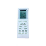 White ergonomic Voltas AC Remote No.18A with long-range operation for comfortable device control from sofa, divan, or bed