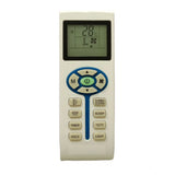 White ergonomic AC Remote No.166 with backlight, long-range device control from sofa or bed