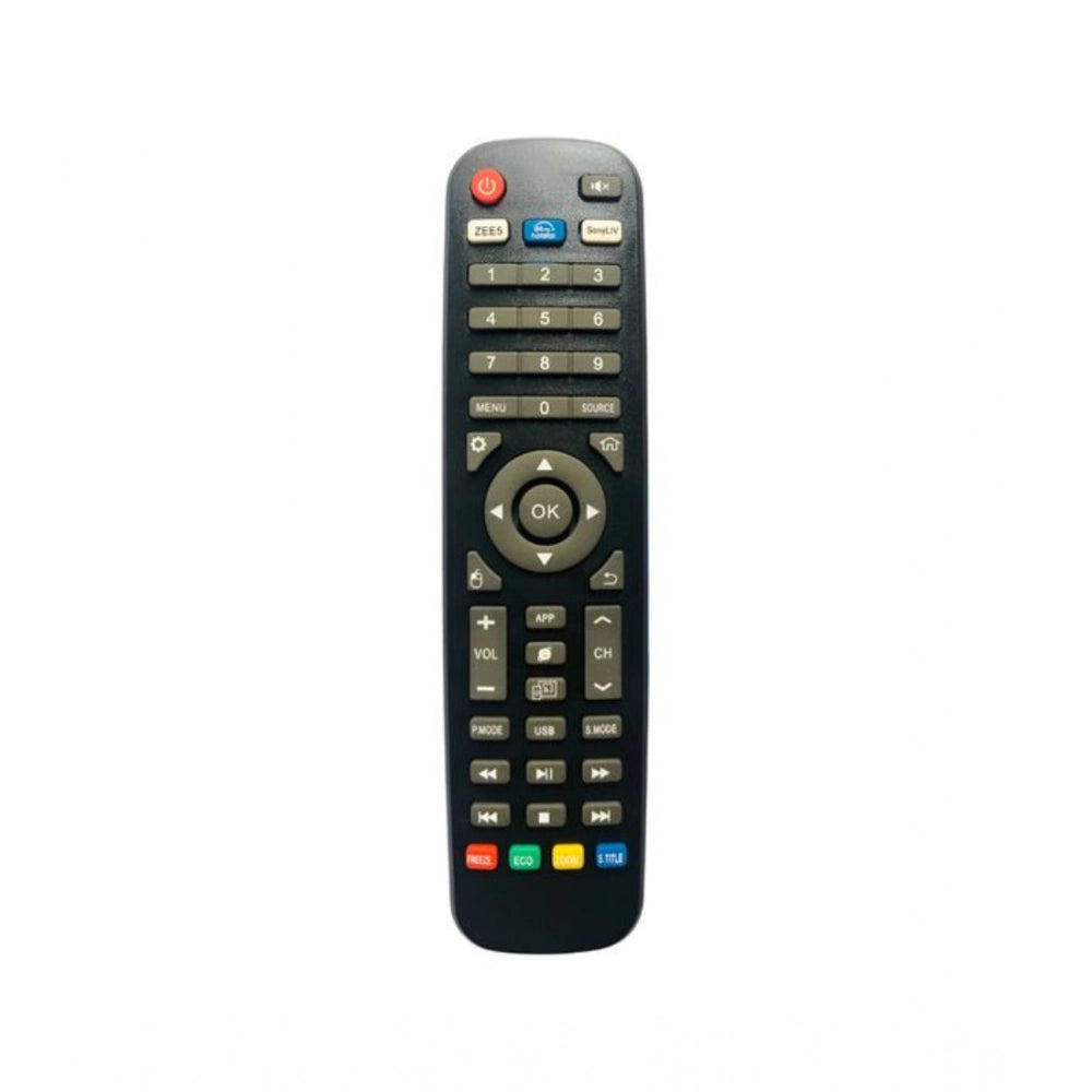 Black Hyundai Smart TV LCD LED Remote Control, long-range ergonomic design for comfortable use from sofa or bed