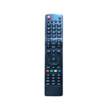Black ergonomic 4K Ultra HD LED TV remote (No.1166) for long-distance control from sofa, divan or bed