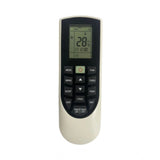 White ergonomic AC Remote No.182 (No Backlight) for long-range device control from sofa, bed or divan