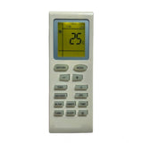 White Electrolux AC Remote No.18 with Backlight, long-range, ergonomic design for easy use from sofa or bed