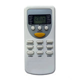 White ergonomic AC Remote No.49 (No Backlight) for long-range device control, ideal for sofa, divan or bed use