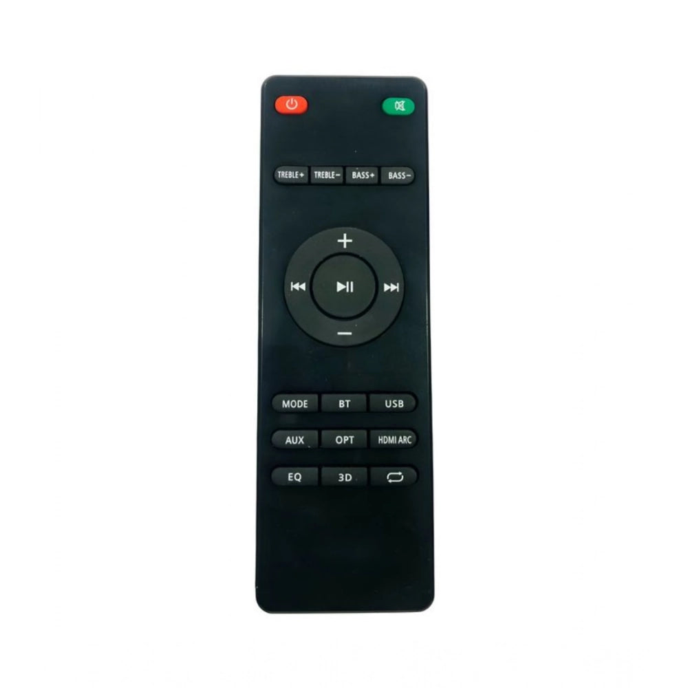Black Boat Home Theatre System Remote Control, long-range, ergonomic design for comfortable operation from sofa, divan or bed