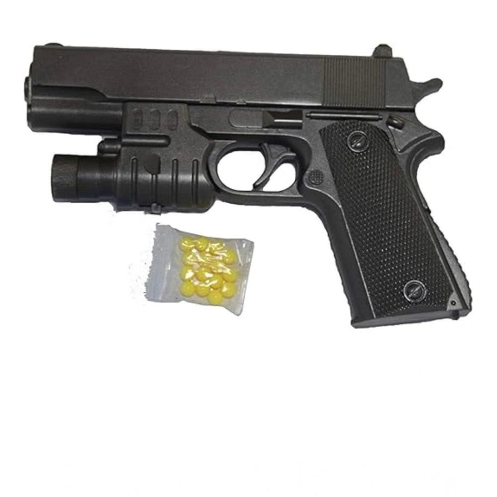 Multicolor plastic PUBG pistol toy for kids, reloadable (8 rounds), safe and fun playtime accessory