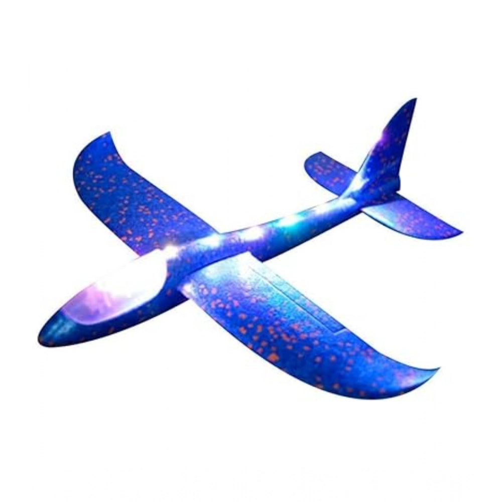 Multi-colored plastic 3D throw foam aircraft glider toy for fun flying play