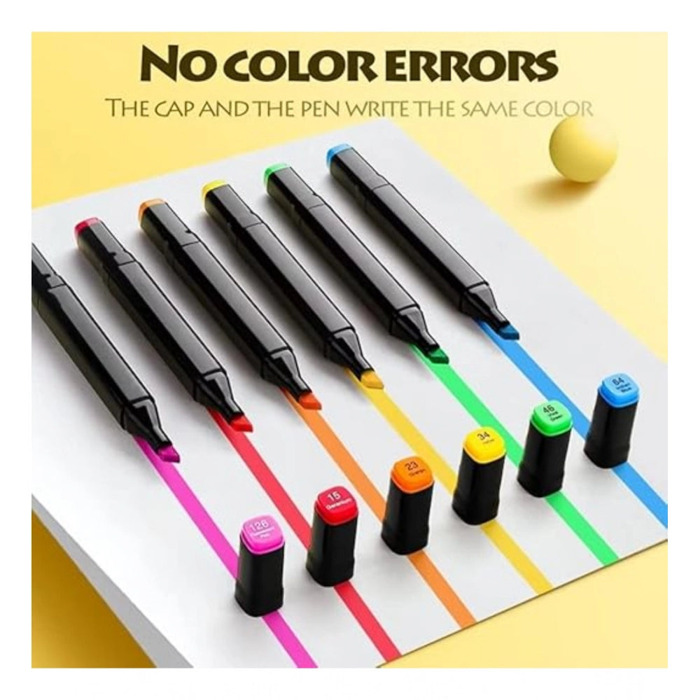 Art Supplies: 24-piece assorted art markers with dual tip, ideal for sketching and coloring