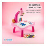 Multicolor plastic children's drawing projector table, encourages drawing, paints and tracing