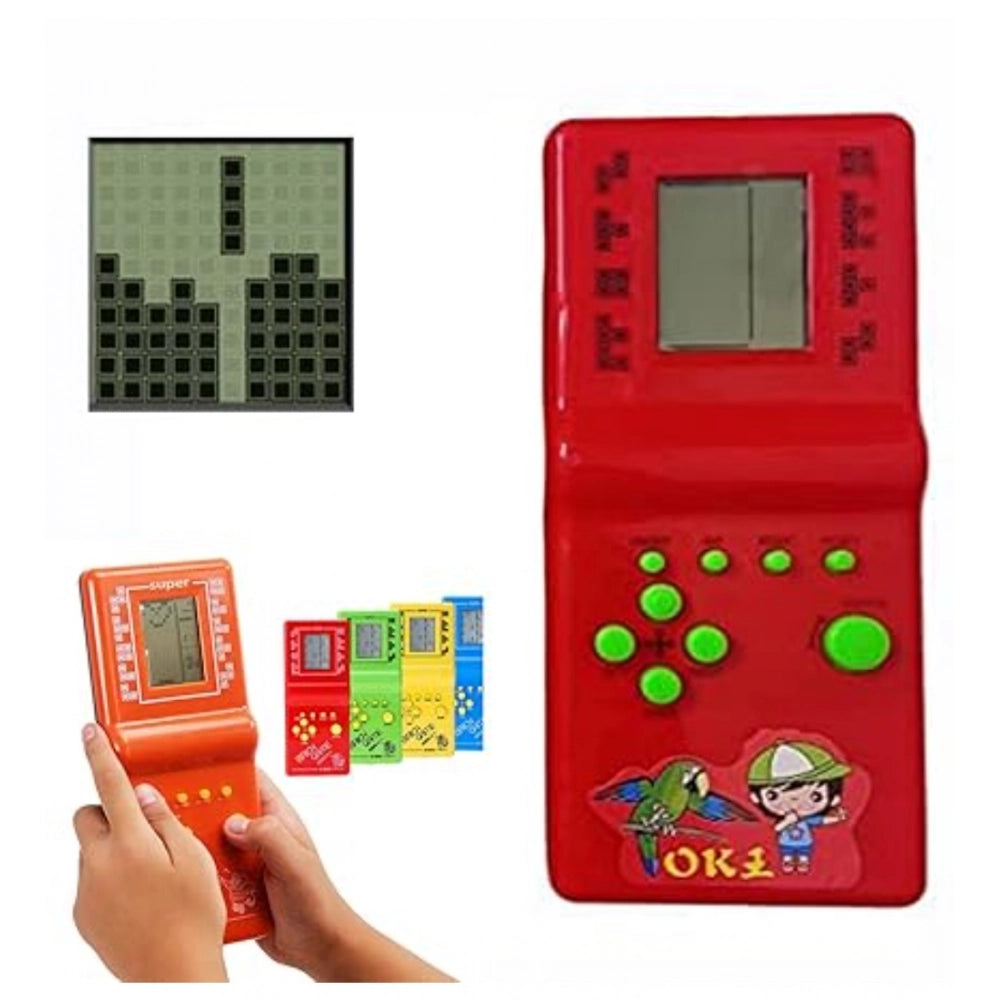 Plastic Brick Game Hand Operated Video Games For Kids Toy (Multicolor )