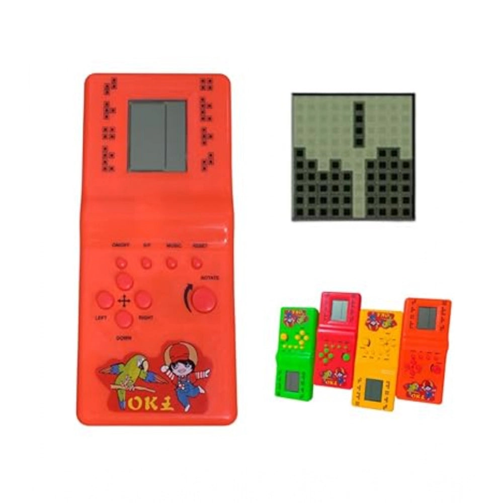 Plastic Brick Game Hand Operated Video Games For Kids Toy (Multicolor )