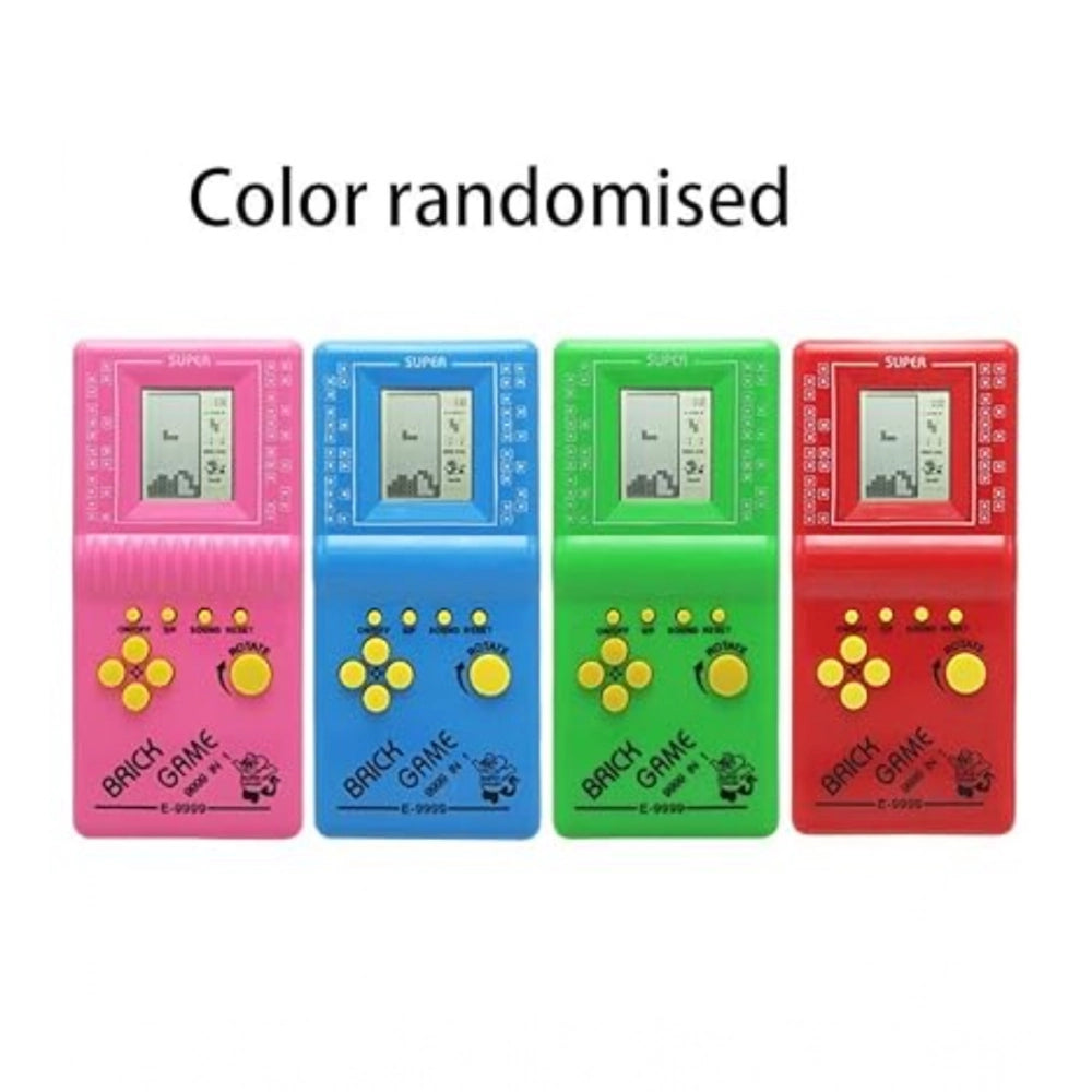 Plastic Brick Game Hand Operated Video Games For Kids Toy (Multicolor )