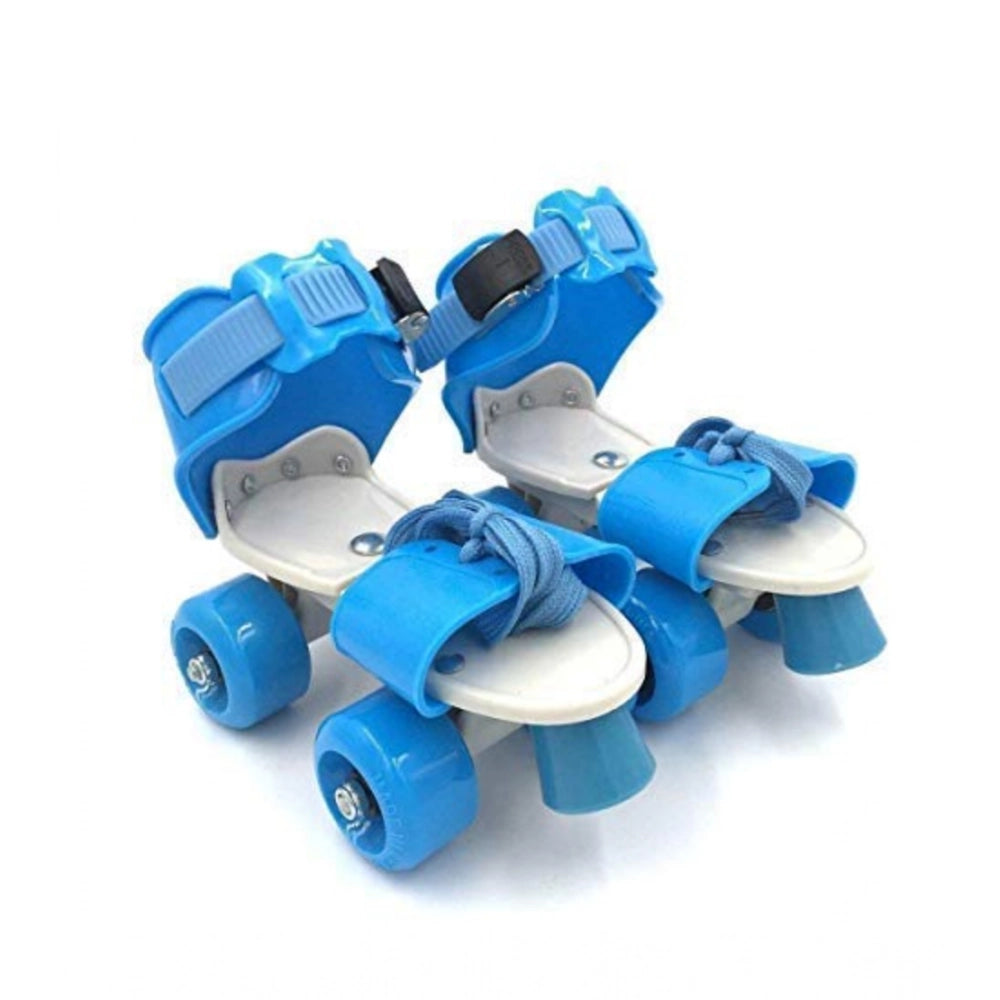 Multi-colored plastic inline skating shoes, adjustable quad roller for sport activities