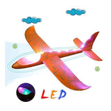 Multicolor plastic 3D throw foam plane glider for flying fun, toy aircraft accessory pack of 1