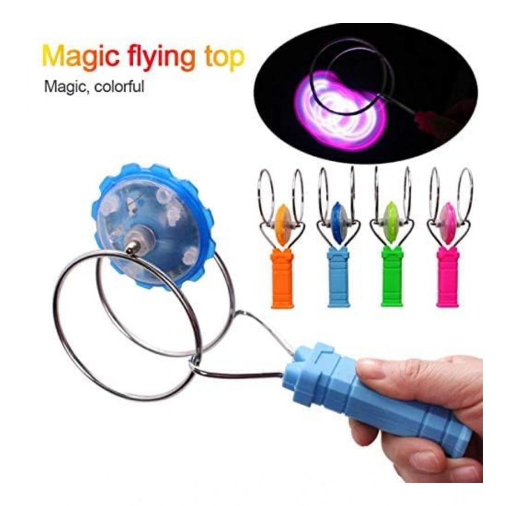 Multi-colored plastic magnetic gyro wheel toy with flashing lights, great for fun and playtime activities