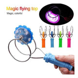 Multi-colored plastic magnetic gyro wheel toy with flashing lights, great for fun and playtime activities