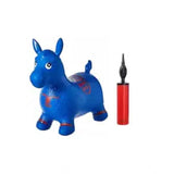 Multicolor plastic inflatable jumping horse toy for kids playtime