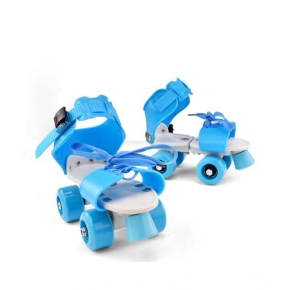 Multicolor plastic quad roller skates for sport, adjustable inline design on skating surface