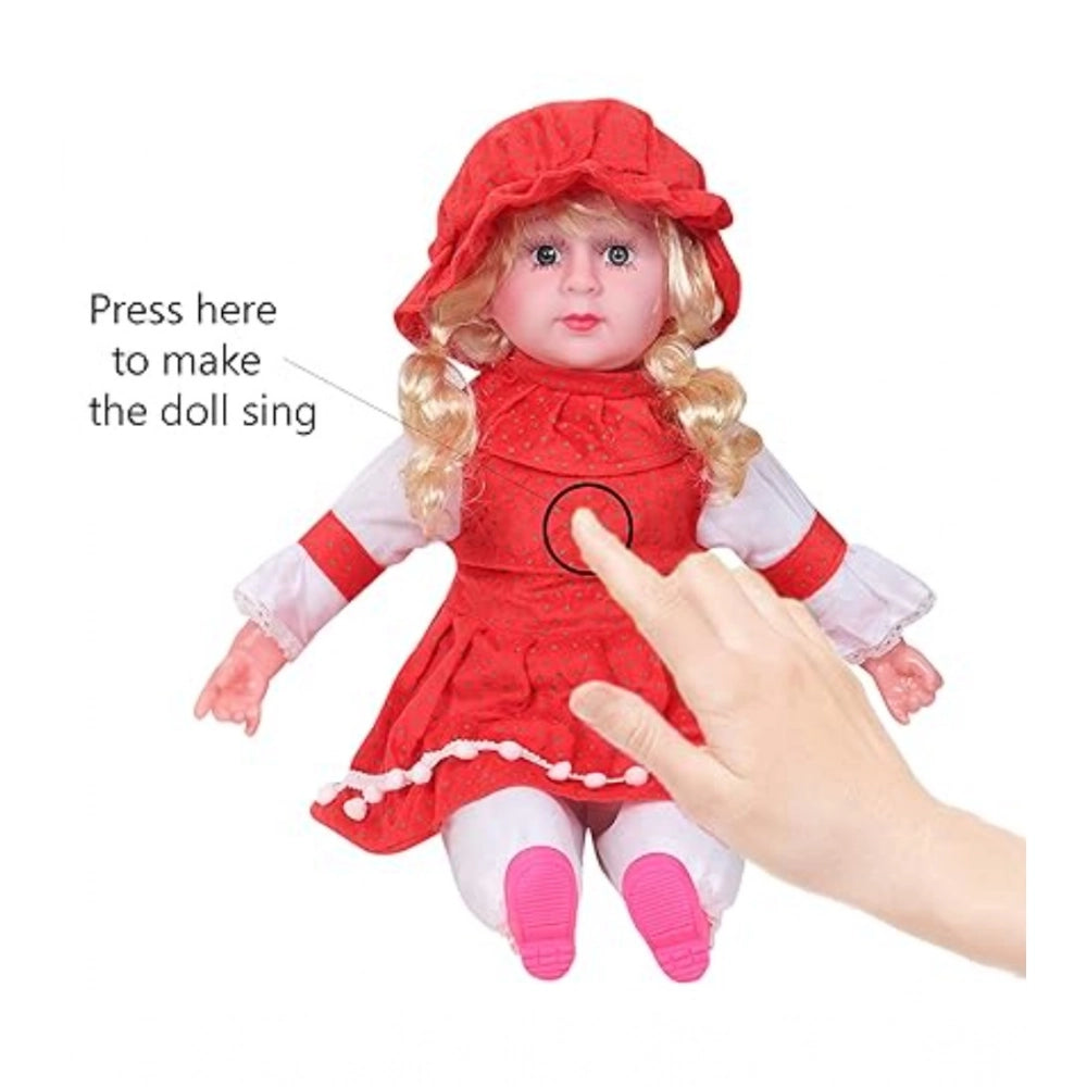 Multi-colored plastic singing toy baby girl doll, interactive & educational entertainment for little ones