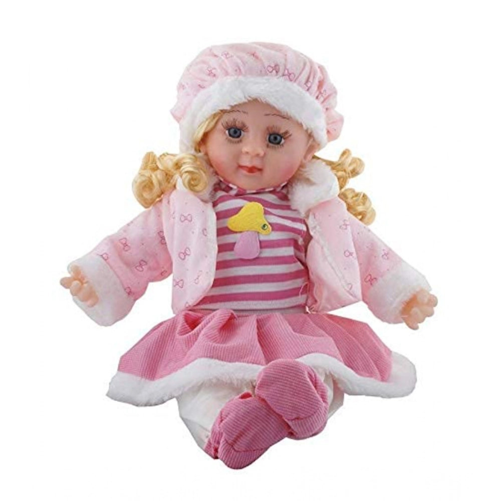 Multicolor plastic singing toy baby girl doll, multifunctional musical figure for kids' playtime