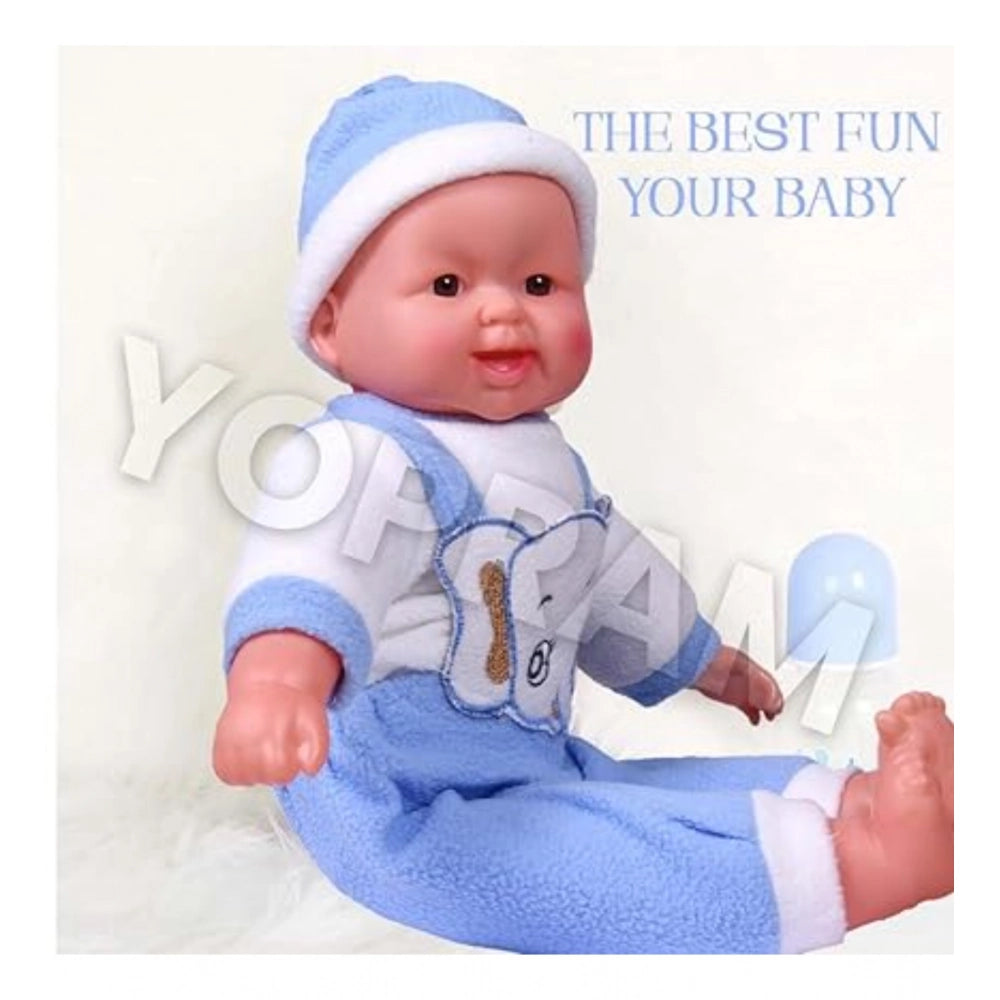 Multicolor plastic musical baby doll with touch sensors, ideal gift for kids - perfect toy for interactive play